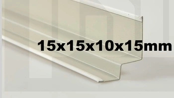 ROCKFON/CMC - profil przyść. schodkowy 15x15x10x15mm dług 3050mm  1460-001 / nr 190368  