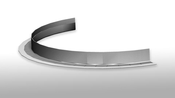 Rockfon/CMC kątownik przyścienny do łuków 24x24 dł2,5m biały nr 211166 Flex
