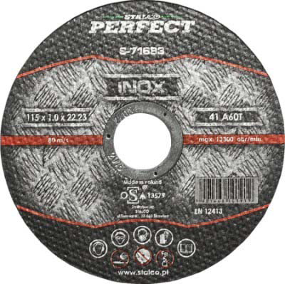 STALCO TARCZA DO NIERDZEWKI  125x1,0  PERFECT  S-71685