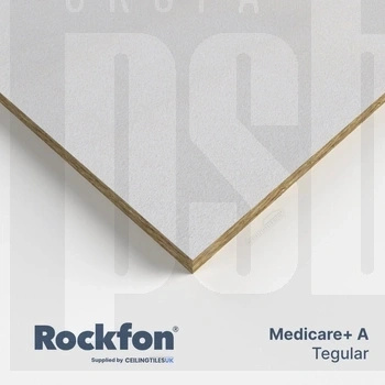 ROCKFON -płytka z wełny miner. CE MEDICARE PLUS A24 600x600x20 op. 8,64 m2, 138960