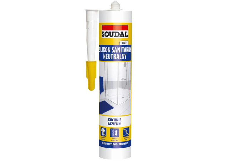 SOUDAL Silikon neut. sanitarny biały 280 mL (SKU)