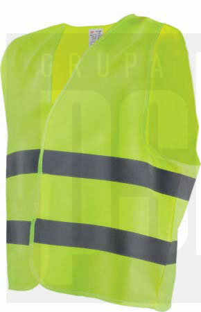 KAMIZELKA ODBLASKOWA  "SHINE"  ŻÓŁTA  XL  STALCO   S-42082