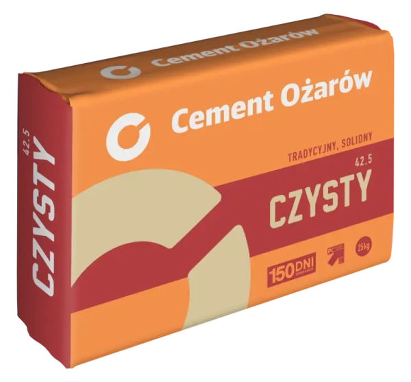 Cement Ożarów Czysty CEM II/A-LL 42,5 R | 25kg – Cement Portlandzki Wapienny