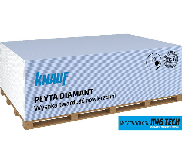 pł.KNAUF"DIAMANT"HF13 2600x1200x12,5mm (pal.   50szt.)