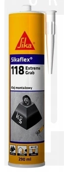 Sikaflex-118 Extreme Grab – Klej montażowy o ekstremalnym chwycie początkowym, biały, 290ml