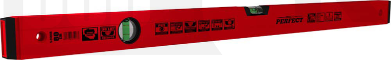 STALCO POZIOMN.  60cm czerw. PERFECT   S-65060