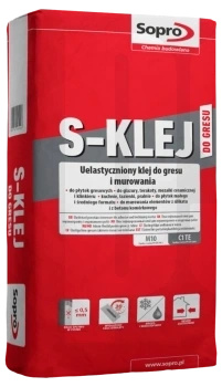 SOPRO S-klej 295 uelastyczniony do gresu C1TE  op.22,5 kg