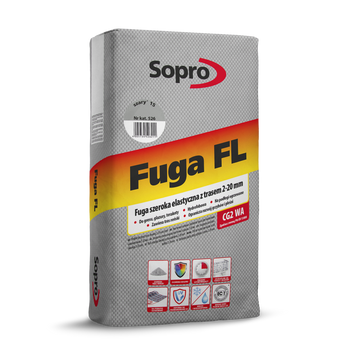 SOPRO  FL Fuga szeroka elastyczna szary 15 526/25 kg.