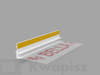Listwa przyokienna z uszczelką i siatką BELLA PLAST BP13 (9mm/6mm) L-300 – Profil dylatacyjny okienny z siatką (25 szt./opak.)