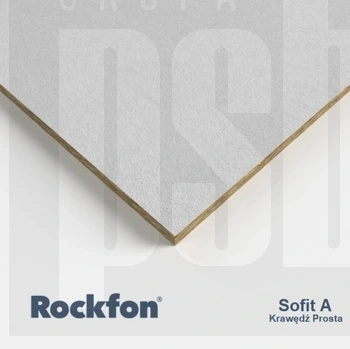 ROCKFON - płytka z wełny miner. SOFIT A15/24 12x600x600 pal 144m2 (10kart) nr 304257 op. 14,4m2