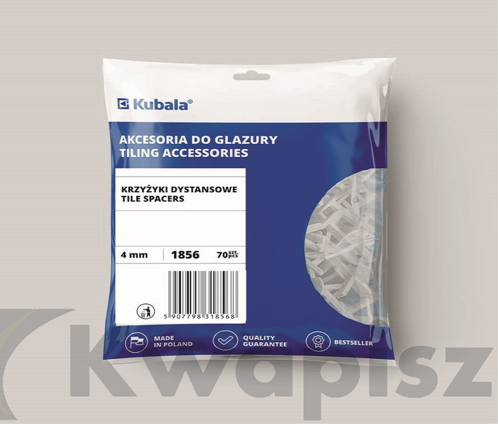 Krzyżyki dystansowe 4,0mm 70 sztuk
