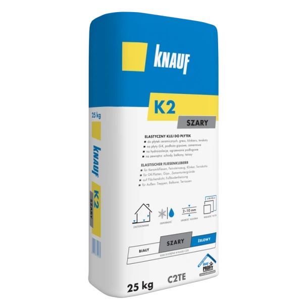 KNAUF Elastyczny klej do płytek K2 szary  25 kg