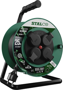 STALCO PRZEDŁUŻACZ BĘBNOWY WARSTWOWY PROFESSIONAL 25M, 16A, 3X1,5MM S-46603