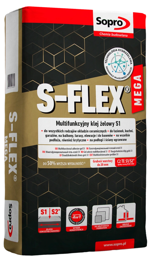 SOPRO  208_S-FLEX MEGA Wysokoelastyczny klej żelowy 22,5 kg