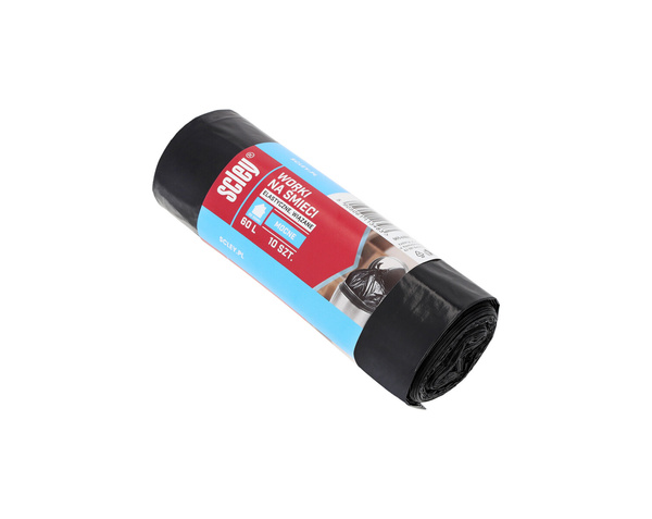 KAEM WORKI GOSPODARCZE 60L ROL.10SZT CZARNE GR.0,025MM