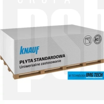 pł.zwykła KNAUF A13  2000x1200x12,5 mm (pal   64 szt.)