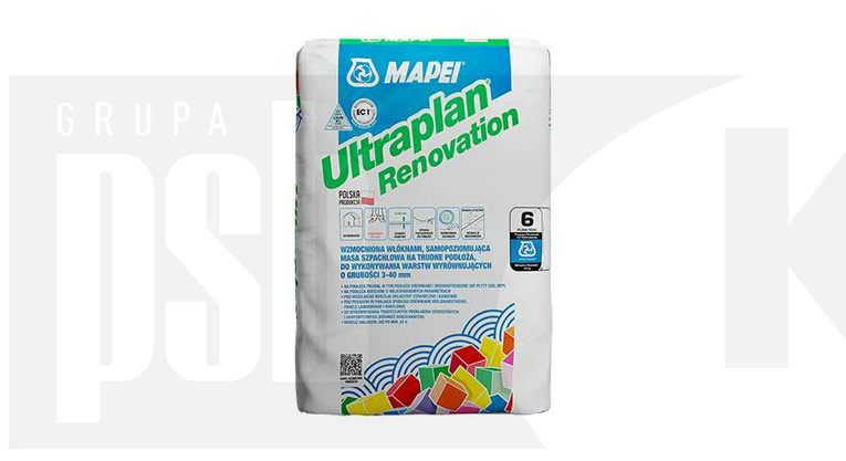 Mapei Ultraplan Renovation 23 kg – Masa Samopoziomująca 3-40 mm | Wzmocniona Włóknami