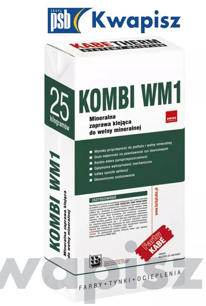 KABE KOMBI WM1  op.25 kg  klej do przyklejania wełny