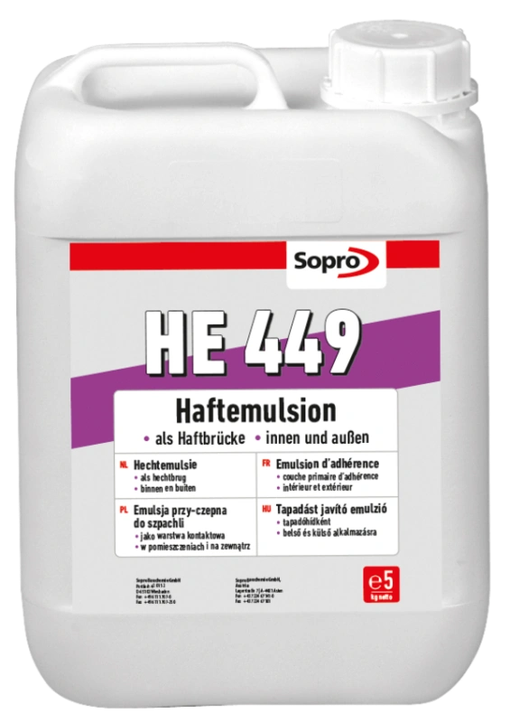 SOPRO HE 449 emulsja przyczepna do szpachli 5kg
