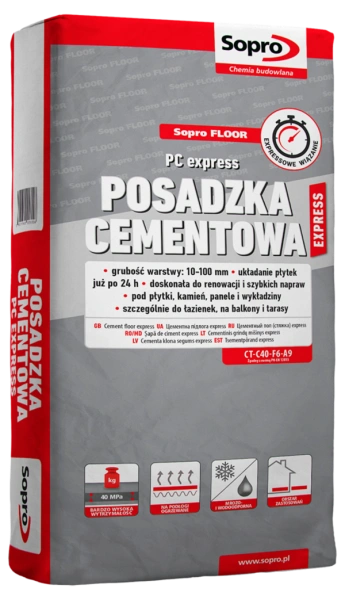 SOPRO 293_PC express Posadzka cementowa express 10-100 mm