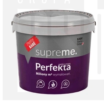 KABE Perfekta – Akrylowa Farba do Wnętrz Głęboki Mat Biała 15 L
