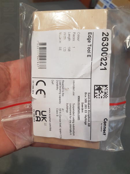 Ecophon Connect  Nóż do krawędzi E