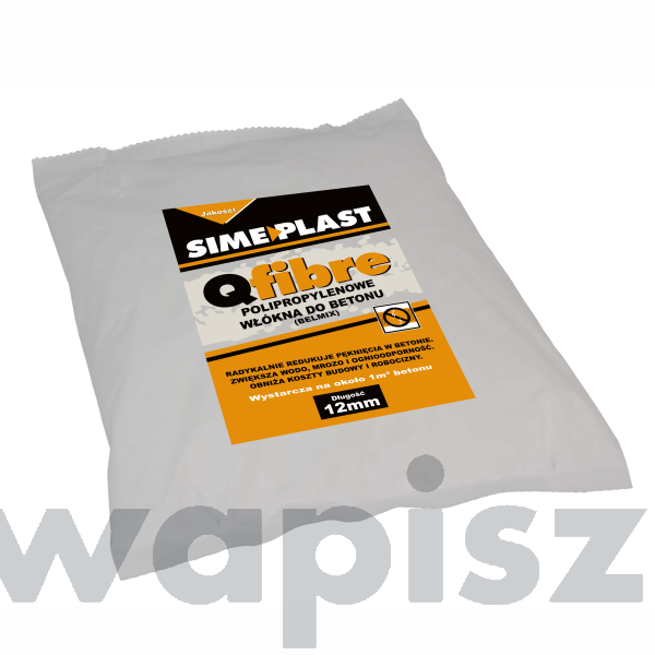 DMB/FARKOM/KRAKTEST Włókno 12mm polipropylenowe - mikrozbrojenie "Qfibre" 600g