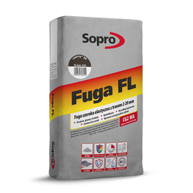 SOPRO  FL Fuga szeroka elastyczna czarna 90 628/25 kg