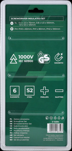Wkrętaki elektrotechniczne 6 elem. STAL S2 1000V STALCO S-12284