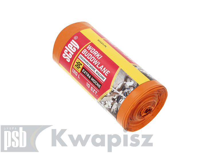 KAEM Worki budo.Strong 120l. rol.10szt. gr.ok.0,07mm dwuwarstwowe