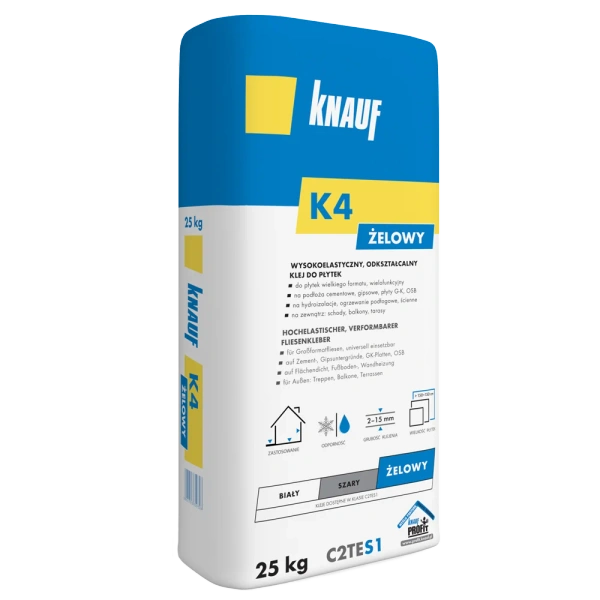 KNAUF Wysokoelastyczny klej żelowy do płytek  K4