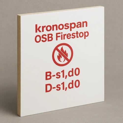 płyta "KRONOSPAN" OSB23ECOPY gr.23mm 1250x2500mm. STOPFIRE niezapalna pal. 30 szt.