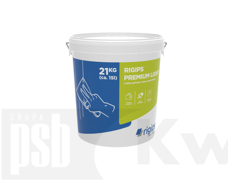 RIGIPS Lekka masa gotowa Premium Light - wiadro 21 kg*