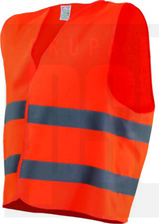 KAMIZELKA ODBLASKOWA "SHINE" POMARAŃCZOWA XL STALCO S-42090