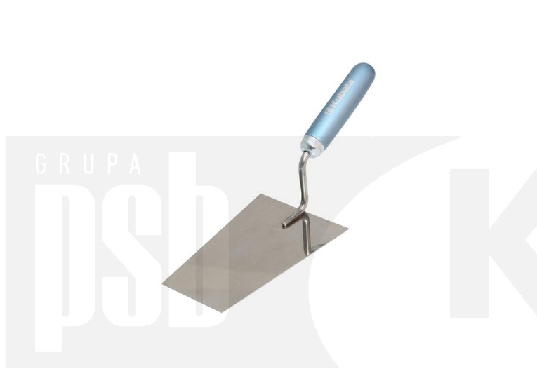 Kielnia trapezowa nierdzewna 120x180x80mm, uchwyt drewniany