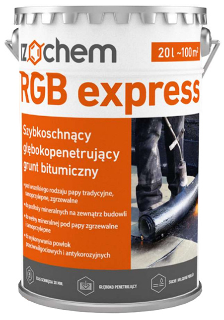 IZOBUD Izochem RGB grunt bitumiczny op. 20 L express