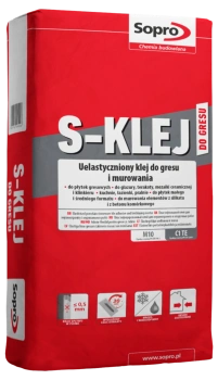 SOPRO S-klej 295 uelastyczniony do gresu C1TE  op.22,5 kg