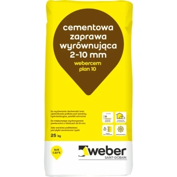 WEBER PLAN 10 ( ZT602) zaprawa do napraw 2-10mm op.25kg