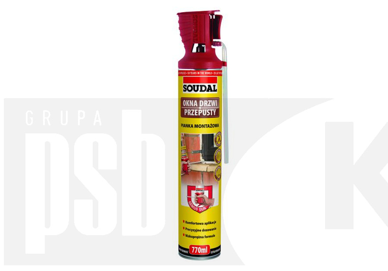 SOUDAL Piana montażowa 770ml 2016 GG wężyk (SKU)