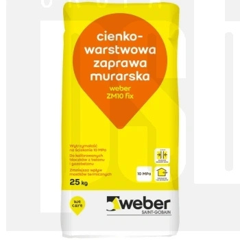 weber ZM10 FIX  cienkowarstwowa zaprawa murarska op. 25kg