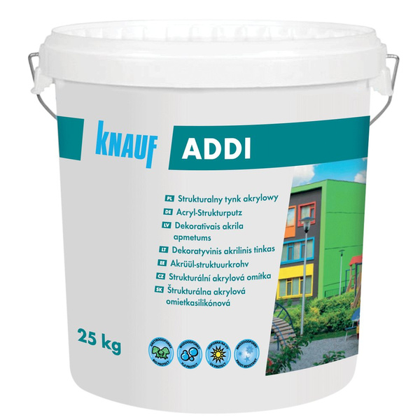 KNAUF Tynk  akrylowy  ADDI S 5 kg   biały i barwienia / baza A 1,5 mm