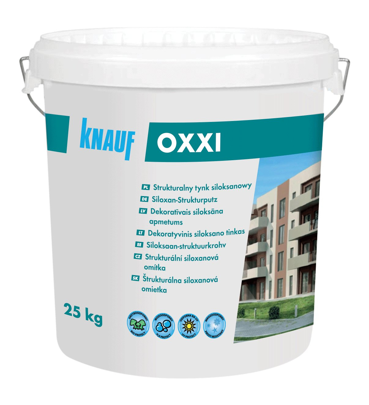 KNAUF Tynk siloksanowy Oxxi S 25kg biały i do barwienia / Baza A, 1,5mm