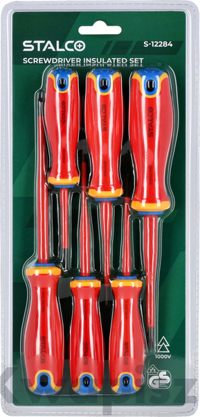 Wkrętaki elektrotechniczne 6 elem. STAL S2 1000V STALCO S-12284
