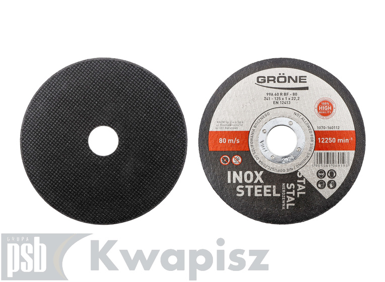 KAEM Ściernica T41 tarcza 125x1,0x22,2 do cięcia stali INOX