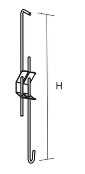 Ecophon Wieszak regulowany C1 L 330-600 mm     (op.100szt.)