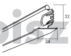 Ecophon profil poprzeczny T24 Connect 600mm Connect white