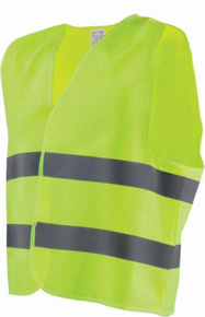 KAMIZELKA ODBLASKOWA  "SHINE"  ŻÓŁTA  XL  STALCO   S-42082