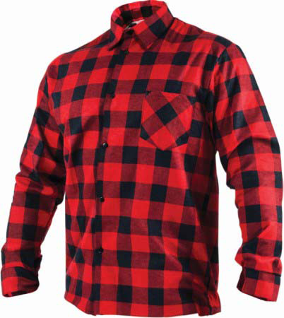 KOSZULA FLANELOWA "SQUARE" CZERWONA "XXL" "STALCO" S-42027