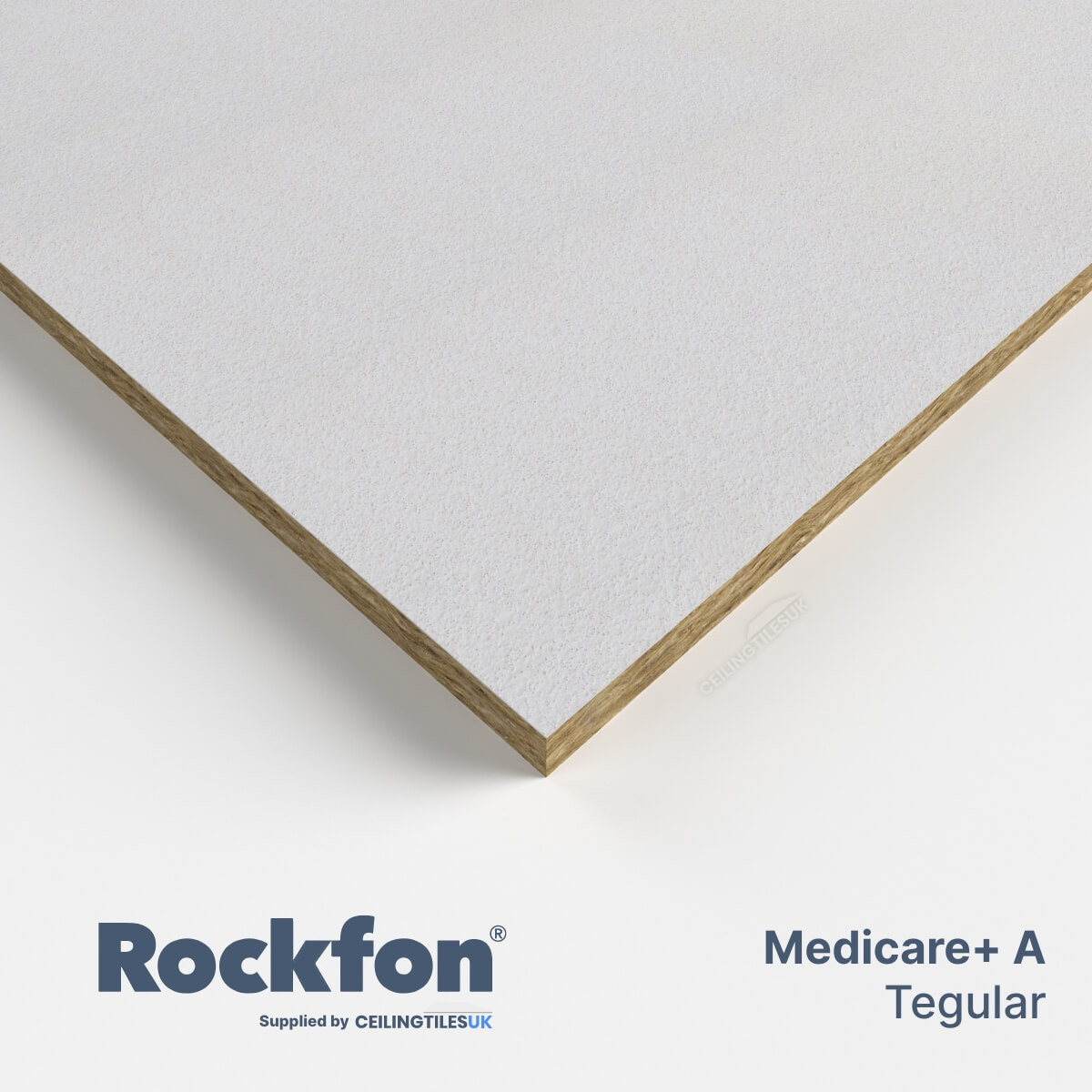 ROCKFON -płytka z wełny miner. CE MEDICARE PLUS A24 600x600x20 op. 8,64 m2, 138960