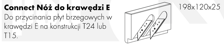 Ecophon Connect  Nóż do krawędzi E